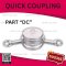 SS316 QUICK COUPLING PART "DC" SIZE : 1/2"