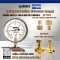 "TRERICE" COMPOUND GAUGE  MODEL : 620B RANGE : 30-0-100 PSI & -30 INHG-7 KG/CM2 & BRASS PRESSURE SNUBBER & BRASS NEEDLE VALVE