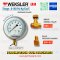 "WEKSLER" PRESSURE GAUGE MODEL : EA14MD RANGE : 0-160 PSI & 0-11 KG/CM2 & BRASS PRESSURE SNUBBER & BRASS NEEDLE VALVE