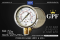 GPF PRESSURE GAUGE เกจวัดแรงดัน 0-10 bar & 0-140 psi & 0-10000 kpa ขนาดหน้าปัทม์ 2.5" ตัวเรือนสแตนเลส เกลียวทองเหลือง 1/4"NPT