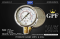 GPF PRESSURE GAUGE เกจวัดแรงดัน 0-2.5 bar & 0-35 psi & 0-250 kpa ขนาดหน้าปัทม์ 2.5" ตัวเรือนสแตนเลส เกลียวทองเหลืองออกล่าง 1/4"NPT