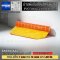 ม่านพับจีบสีส้มใสกันแมลง  ( PVC Folding Curtian Anti Insect)