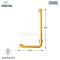 ราวจับกันลื่น ตัว L สแตนเลสหุ้มพลาสติก สีส้ม รุ่น BH-016