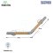 ราวจับกันลื่น ตัว V สแตนเลสผสมไม้บีช รุ่น BHW-015