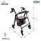 รถเข็นช่วยเดิน Elderlife มีที่นั่ง รุ่น HT-004