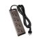 3-pin 4-socket power strip choco Slim Design