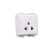 Single 3 Pin Euro-American Socket