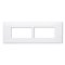 6 Gang Horizontal Frame (White Color)  Deco Series