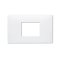 2 Gang Center Frame (White Color) Deco Series