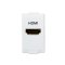 HDMI Socket Module White Color Deco Series