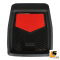 LEOMAX [ถาด PVC HYBRID ดำ-ใยแดง หน้า แพค 1 ชิ้น] - ถาดปูพื้นพลาสติก PVC พร้อมใยไวนิล รุ่น LION KING  ด้านหน้า แพค 1 ชิ้น (สีดำ - ใยแดง)