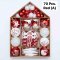 Ornaments 70pcs red