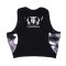 TOPKING BLACK COMOUFLAGE BRA TANK TOP