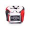 TOPKING HEAD GUARD RED BLACK WHITE “EXTRA COVERAGE” TRAINING LACE-UP & VELCRO CLOSURE