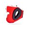 TOPKING HEAD GUARD RED BLACK WHITE “EXTRA COVERAGE” TRAINING LACE-UP & VELCRO CLOSURE