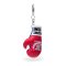 TOPKING BLUE RED WHITE MINI GLOVES KEY RINGS