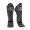 TOPKING SHIN GUARDS BLACK SILVER CHAIN