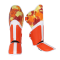 TOPKING SHIN GUARDS ORANGE CAMOUFLAGE