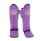 TOPKING SHIN GUARD PURPLE BLACK “ PRO ” GENUINE LEATHER