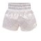 TOPKING THAI BOXING SHORTS WHITE SILVER 211
