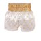TOPKING THAI BOXING SHORTS WHITE GOLD 212