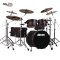 DDrum Hybrid Kit 6 Pc Acoustic Electric Drum Set - Black/Red