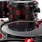 DDrum Hybrid Kit 6 Pc Acoustic Electric Drum Set - Black/Red