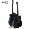 Mantic GT10DC Black Acoustic Guitar ( Solid Top )