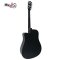 Mantic GT10DC Black Acoustic Guitar ( Solid Top )
