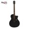 Mantic GT10GC Black Acoustic Guitar ( Solid Top )