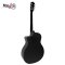 Mantic GT10GC Black Acoustic Guitar ( Solid Top )