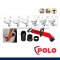 POLO เครื่องล้างท่ออัดแรงดัน รุ่น D-10A หัวปั๊ม 4 หัว เหมาะกับใช้ทำความสะอาดท่อน้ำภายในบ้าน สีแดง (โปโล)