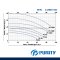 "PURITY" PC220B ปั๊มน้ำหอยโข่งใบพัดเดียว ท่อเข้าออก 2 นิ้ว 4 แรง 380V