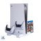DOBE™ MultiFunctional Stand For Playstation5 ฐานวางเครื่อง PS5 มีพัดลมระบายอากาศ พร้อม แท่นชาร์จจอย และ แท่นวางแผ่นเกม