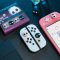 GeekShare™ ครอบปุุ่ม จุกยางAnalog Pink SKULL สำหรับ Nintendo Switch / OLED / LITE Thumbgrip แบรนด์แท้ 1 ชุด 4 ชิ้น