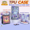 GeekShare™ TPU Case ลาย Pokemon Violet Scarlet เคสใสขุ่น Nintendo Switch / Switch OLED เคสกันรอยรอบตัว แบบยางนิ่ม