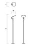DOWN A LED POST TOP AREALIGHT 50W 3M. / 4M. IP65