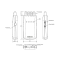 WT-2 Sensor test box Akusense dimension