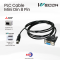 สาย Mini DIN 8 Pin สำหรับ PLC Mitsubishi FX และ WECON