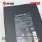 สายชาร์จโน้ตบุ๊ค MSI คุณภาพสูง รุ่น ADMS015 กำลังไฟ 180 วัตต์ (20V 9A) หัวกลม 4.5×3.0 mm พร้อมพินตรงกลาง ใช้งานร่วมกับ MSI GF66, GF76, GL66, GL76, WF66, Creator M16 และรุ่นใกล้เคียงได้ ตรวจสอบขนาดหัวและแรงดันก่อนใช้งาน ขายพร้อมสาย AC เหมาะสำหรับร้านซ่อม แ