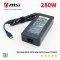 อะแดปเตอร์สายชาร์จ 280W 20V 14A หัว USB Tip สำหรับ MSI GE66 GE76 GP76 GP66 WE76 Clevo X170SMG