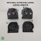 พัดลมระบายความร้อน HP 15-DK L+R สำหรับแล็ปท็อป | รองรับ TPN-C141, L57170, L56900, ND85C16