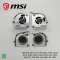 พัดลมระบายความร้อนสำหรับ MSI Gaming GE73 Raider RGB 8RE, 8RF, GL73, GP73, WE73, GE75, GP75, GE63, GP63, GL63, GV63 (L+R 4 PIN)