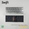 อะไหล่คีย์บอร์ดสำหรับงานซ่อมโน๊ตบุ๊คตระกูล Swift 3 SF314-54, SF314-56, SF314-57G, SF313-51, SF313-52 และ Aspire 3 A314-22, A314-35 ตัวนี้มีจุดสังเกตสำคัญคือปุ่ม Power สีเงินอยู่ที่มุมขวาบนของแผงคีย์บอร์ด มาพร้อมไฟ Backlight สีขาวเพื่อการใช้งานในที่มืด สาย