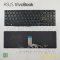 อะไหล่คีย์บอร์ดโน๊ตบุ๊ค ASUS VivoBook M513, M513I, M513IA, M513U, M513UA, S533, X513, D513, F513, K513, R513, E510, L510, M5600IA, Q15, V5050E, 15, 15X, S14, S15, S5600, X521, X531 Layout TH/US QWERTY Black มีไฟ อะไหล่ OEM คุณภาพสูง