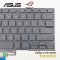 คีย์บอร์ดอะไหล่ OEM คุณภาพสูง สำหรับโน๊ตบุ๊ค ASUS ROG Zephyrus M16 และ G15 ใช้ทดแทนหรือซ่อมได้ตรงรุ่น มาพร้อมไฟ Backlit สีขาว ปุ่ม Shift ฝั่งซ้ายใหญ่กว่า Caps Lock ออกแบบแบบ Chiclet วัสดุ ABS แข็งแรง ไม่มีเฟรม ใช้งานง่าย เหมาะกับงานทั่วไปและการเล่นเกม  ผล