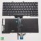 แป้นพิมพ์ คีย์บอร์ดโน๊ตบุ๊ค DELL latitude 7410, 3400, 7400, 5400, 5400, 5401, 5410, 5411 Laptop Keyboard มีไฟ สีดำ