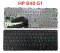 แป้นพิมพ์ คีย์บอร์ดโน๊ตบุ๊ค HP ELITEBOOK 840 G1, 840 G2, 850 G1, 850 G2 Laptop Keyboard ไม่ปุ่มเม้าท์ ไม่มีไฟ