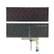 คีย์บอร์ด MSI Katana GF66, GF76, Sword 15, 17, Crosshair 15, 17, Pulse GL66, GL76 อะไหล่ OEM คุณภาพสูง P/N 9N.NK1BN.D1D ไฟแดง