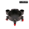 Maxshine Plastic Rolling Bucket Dolly - Black